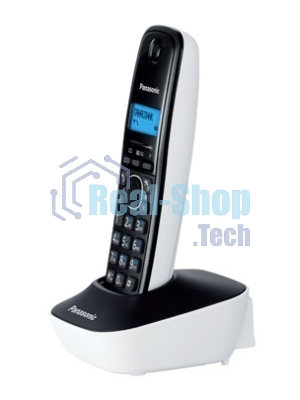 Телефон беспроводной (DECT) Panasonic KX-TG1611RUW (белый) АОН, Caller ID,12 мелодий звонка,подсветка дисплея,поиск трубки