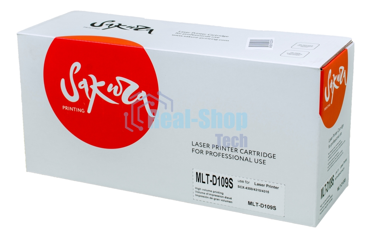 Картридж лазерный Sakura MLTD109S для Samsung SCX-4300/4310/4315, черный, 2000 к.