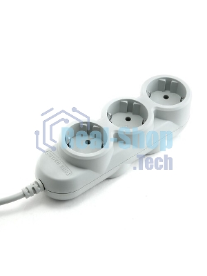 Удлинитель PC 3 м, 4 р, без выкл., 16А черный PC-2B-3M