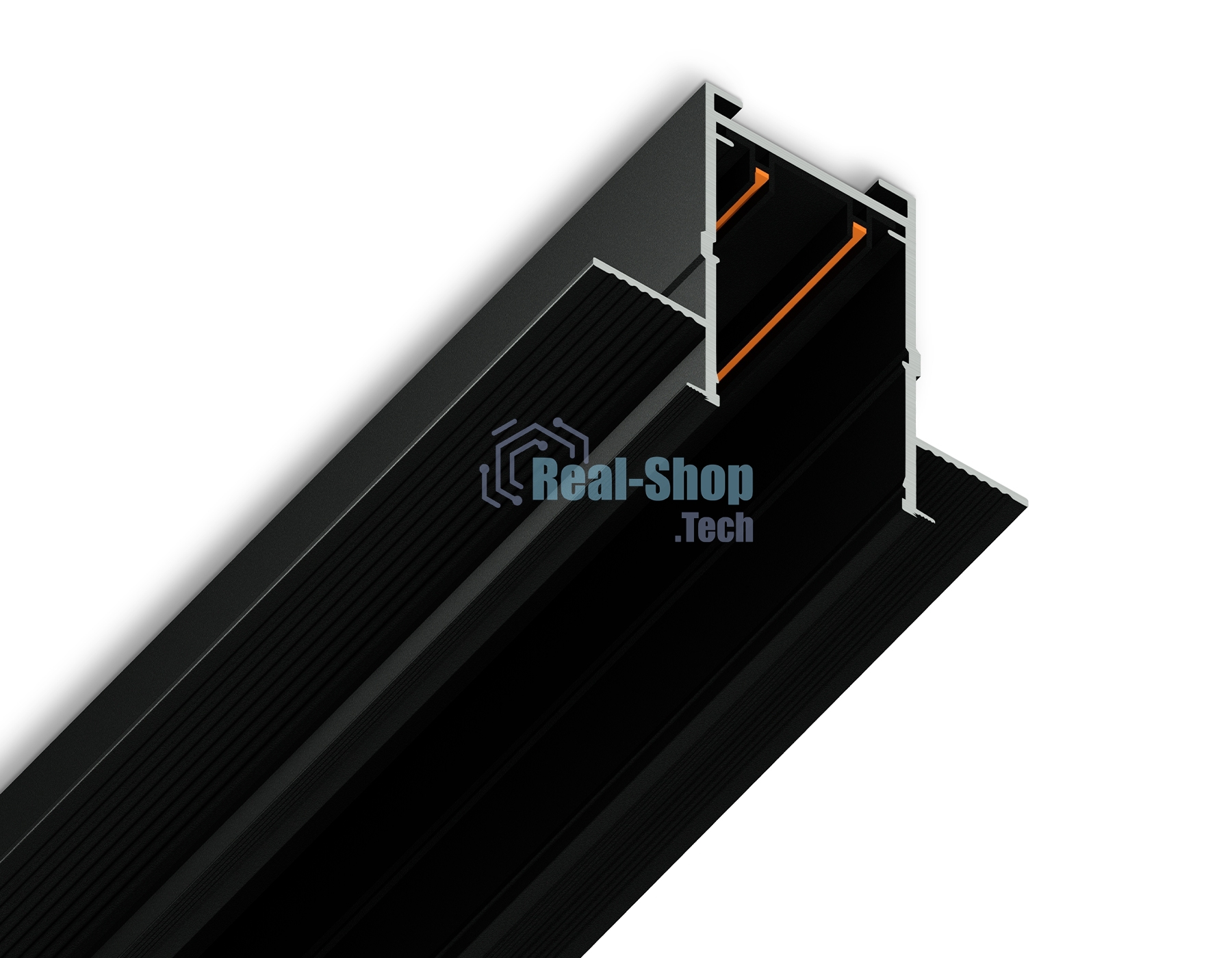 Шинопровод встраиваемый Ambrella light GL1010 BK черный IP20 220V 2000*62.5*56
