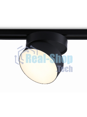 Трековый однофазный светодиодный светильник Ambrella light GL6877 BK черный LED 16W 3000K D115*90