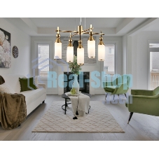 Люстра Ambrella light LH55276/5 BS/FR латунь/белый матовый E14*5 max 40W D520*1390