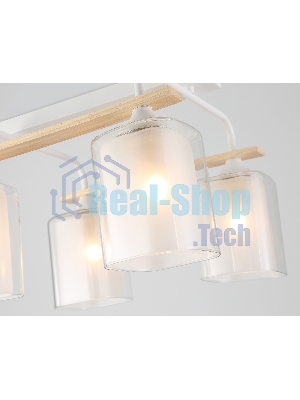 Светильник Ambrella light TR3033246/4 WH/WD белый/дерево E27/4 max 60W 340*340*245