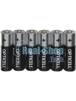 Элемент питания алкалиновый AA/LR6 (блист. 6шт) Basic Opticell 5051006