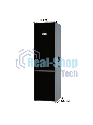 Холодильник Bosch KGN39LB30U черный двухкамерный 290/110л морозилка снизу, No Frost