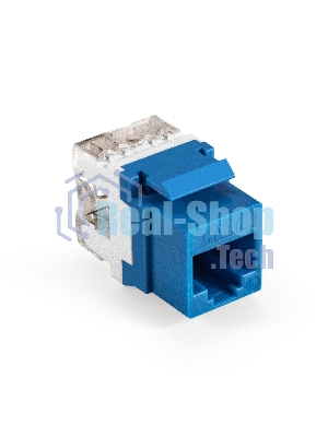 Модуль-вставка Keystone Jack RJ-45 ExeGate KJ-8P8C-U-C6-180-Dual (Кат.6, неэкранированная, 180 градусов, IDC Krone/110)
