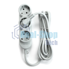 Удлинитель PC 3 м, 4 р, без выкл., 16А черный PC-2B-3M