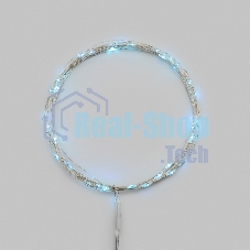 Гирлянда светодиодная Роса 5м 50 LED ГОЛУБОЙ IP20 2хАА (в комплект не входят) NEON-NIGHT
