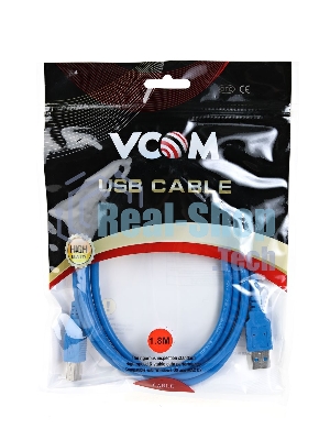 Кабель соединительный VCOM VUS7070-1.8M USB3.0 Am/Bm 1,8m (VUS7070-1.8M)