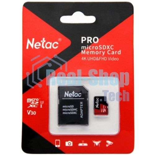 Флеш карта MicroSD card Netac P500 Extreme Pro 512Gb, retail version w/SD adapter