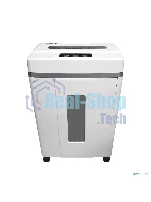 Шредер Office Kit S200TSCD 0,8x2 белый (секр.P-7) фрагменты 6лист. 25лтр. скобы пл.карты CD