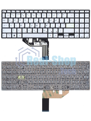 Клавиатура для ноутбука Asus VivoBook X513E серебристая