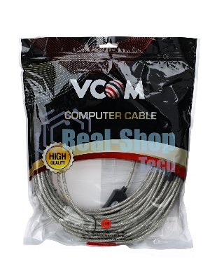 Кабель-адаптер VCOM VUS7049-25M USB2.0-repeater, удлинительный активный Am-->Af 25м