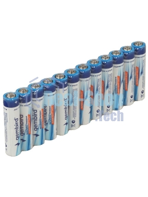 Батарейки солевые Gembird GB-R03P-12F, тип AAA, 12шт, пленка