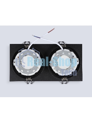 Светильник Ambrella light TN6615/2 BK черный IP44 GX53/2 max 15W 215*110*24