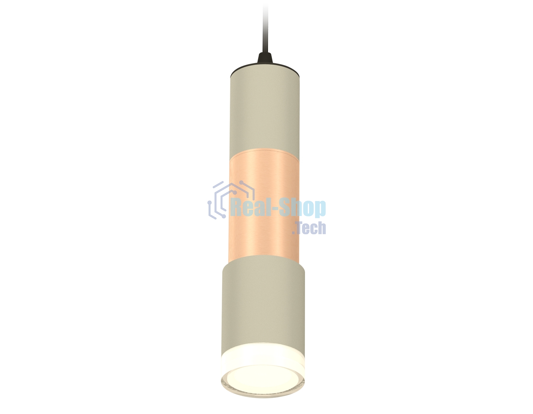 Светильник Ambrella Light XP7423062 SGR/PPG/CL серый песок/золото розовое полированное/прозрачный MR16 GU5.3