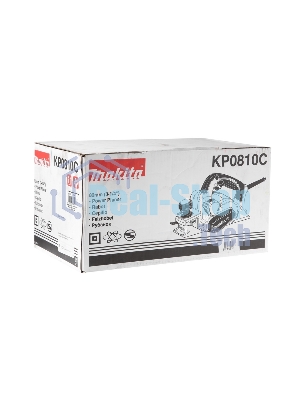 Рубанок Makita KP0810C Рубанок,1050Вт,12000об\м,ширина-82мм,глуб-4мм,3.2кг,кор,парал упор
