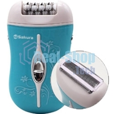 Эпилятор Sakura SA-5540SBL 2нас+бритва 2скор аккум