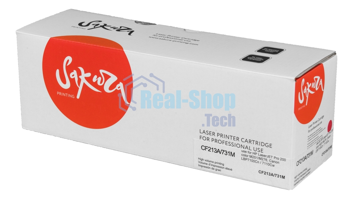 Картридж лазерный Sakura CF213A/731M для HP LJ Pro M251/M276, Canon LBP7100Cn/7110Cw, пурпурный, 1800 к.