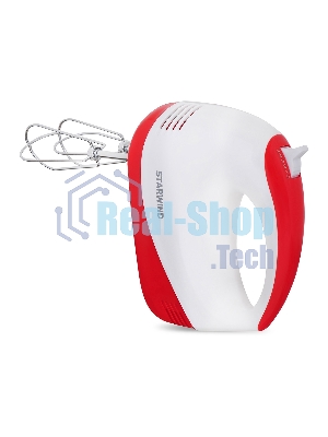 Миксер ручной Starwind SHM-251 250 Вт, белый/коралловый