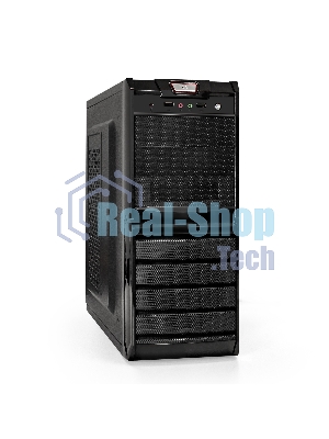 Компьютерный корпус Miditower ExeGate XP-329S-UNS450 (ATX, БП UNS450 с вент. 12см, 2*USB, аудио, черный)