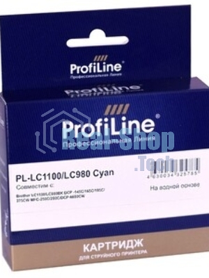 Картридж струйный ProfiLine ProfiLine для принтеров Brother PL-LC1100/LC980C DCP -145C/165C/195С/375CW MFC-250C/290C/DCP-6690CW Cyan водн