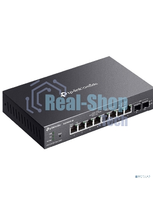 Коммутатор TP-Link SG2210XMP-M2, Smart линейки Omada с 8 портами PoE+ 2,5 Гбит/с и 2 портами SFP+