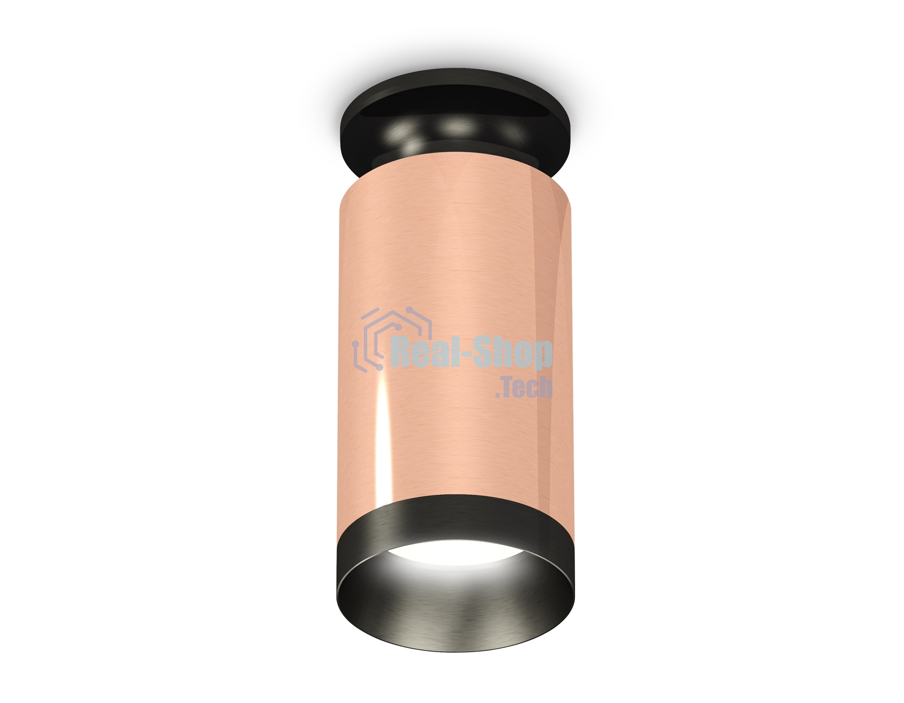 Светильник Ambrella Light XS6326100 PPG/PBK золото розовое полированное/черный полированный MR16 GU5.3 (N6902, C6326, N6131)