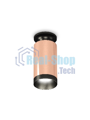 Светильник Ambrella Light XS6326100 PPG/PBK золото розовое полированное/черный полированный MR16 GU5.3 (N6902, C6326, N6131)