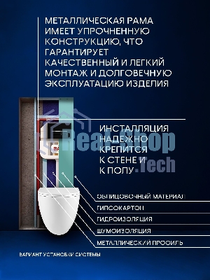 Комплект BAU 6 в 1: рамная инсталляция BAU NEO 45 для подвесного унитаза, унитаз подвесной безободковый вихревой со скрытым сливом Bau Dream Hurricane3, сиденье дюропласт микролифт, темно-серый матовый, клавиша смыва BAU Pulse, черная матовая/вставка хро