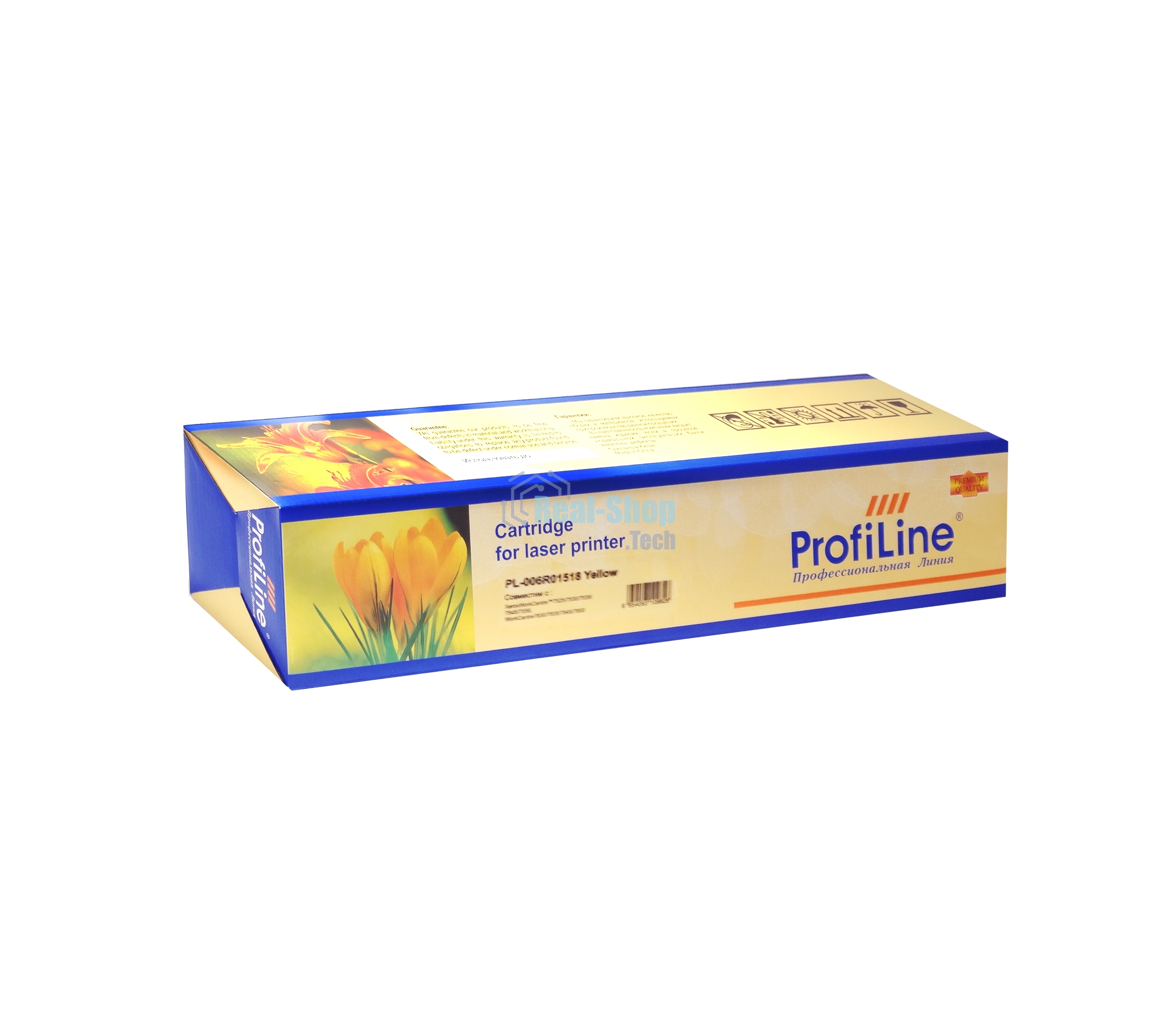 Картридж Тонер-туба ProfiLine PL-006R01518 для принтеров Rank Xerox WC 7525/7535/7545/7556 желтый 15000 копий