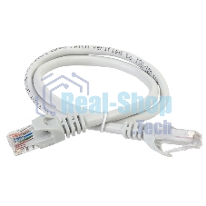 Коммутационный шнур (патч-корд) ITK PC01-C5EUL-05M, кат.5Е UTP, LSZH, 0,5м, серый