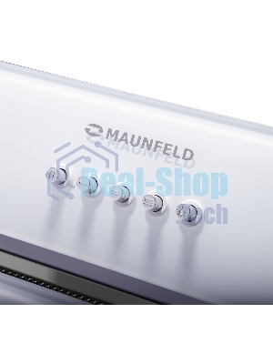 Вытяжка встраиваемая Maunfeld TRAPEZE 601GG белый, 60 см, 1150 куб. м/ч, 54 дБ