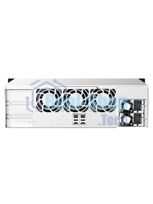 Сетевое хранилище без дисков SMB QNAP TS-1673AU-RP-16G NAS 16 HDD trays, 2x 2.5 GbE, rackmount, 2 PSU. 4-core AMD V1500B 2,2 GHz,RAM 16 Gb (1 x 16 GB) up to 32 Gb (2 x 16 GB). W/o rail kit RAIL-B02