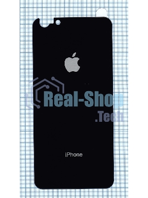 Защитное заднее стекло для iPhone 6/6S Plus черный