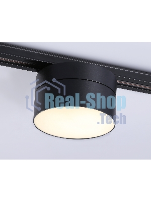 Трековый однофазный светодиодный светильник Ambrella light GL6877 BK черный LED 16W 3000K D115*90