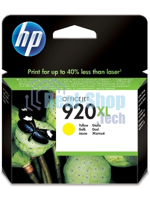 Картридж струйный HP 920XL CD974AE желтый для HP OJ 6000/6500 (700 стр.)