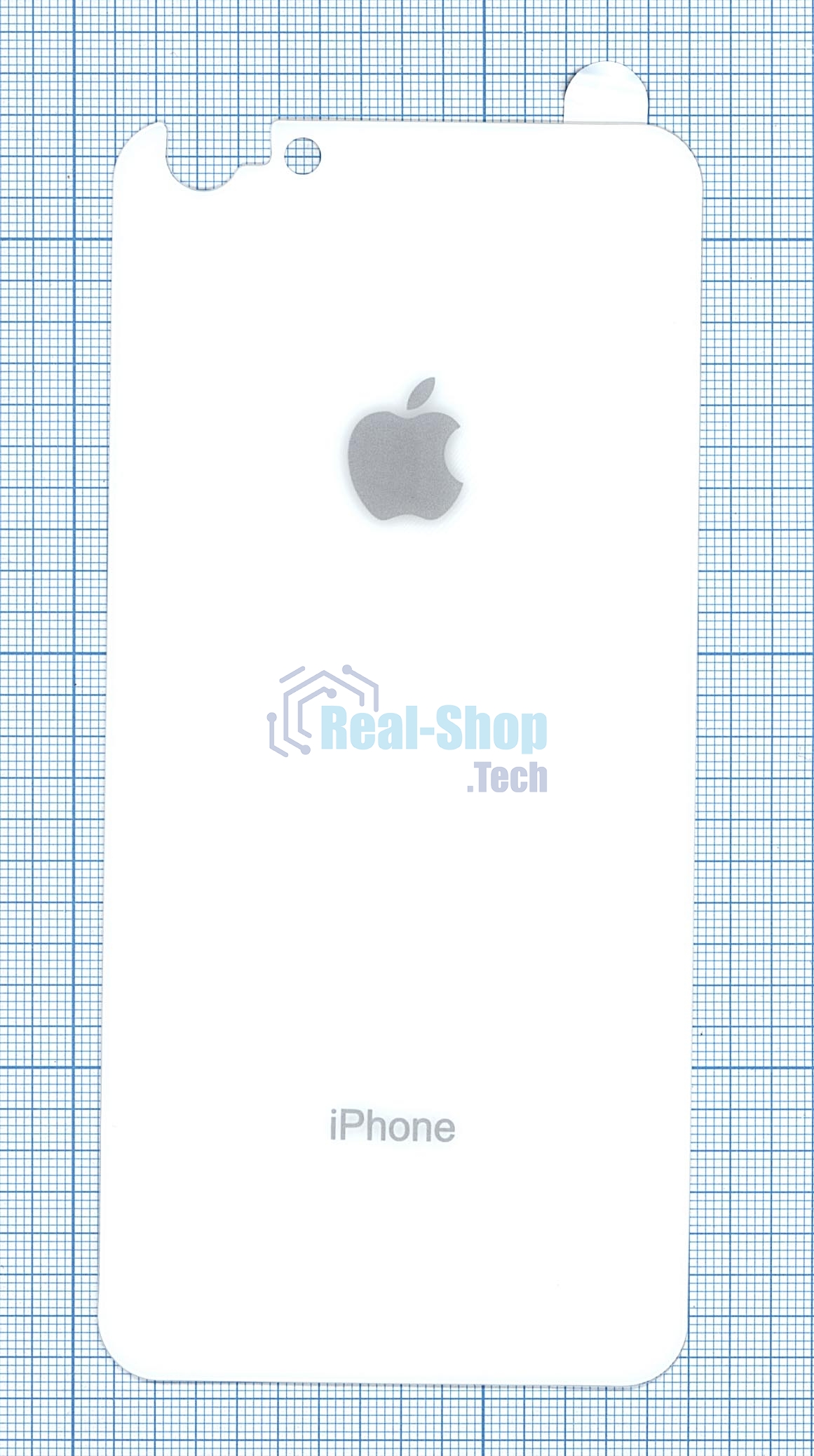 Защитное заднее стекло для iPhone 6/6S Plus белый