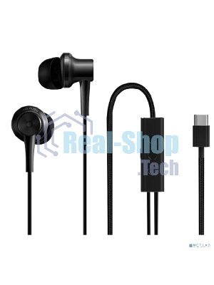 Проводные наушники Xiaomi Type-C Earphones черный, внутриканальные, USB Type-C