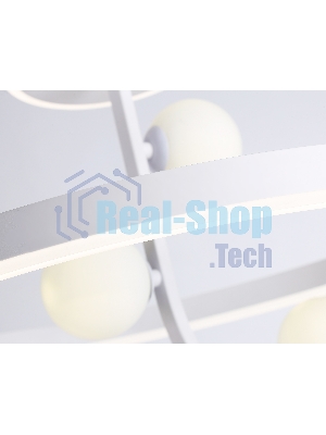 Потолочный светодиодный светильник Ambrella light FL66261/1+3 WH белый 56W 3000K-6400K+G9/3 D500*358 (ПДУ ИК)