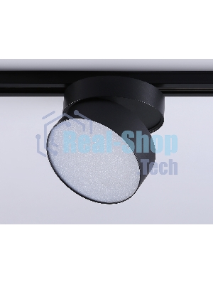 Трековый однофазный светодиодный светильник Ambrella light GL6877 BK черный LED 16W 3000K D115*90