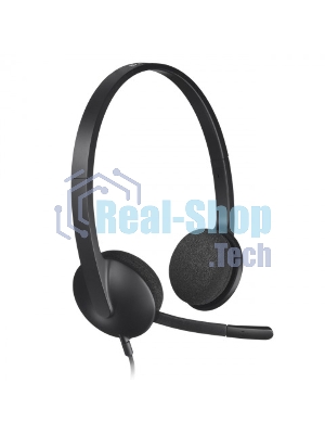Гарнитура Logitech H340 чёрный, проводная, USB