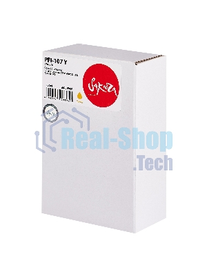 Картридж струйный Sakura 6708B001 (PFI-107 Y) для Canon, желтый, 130 мл.