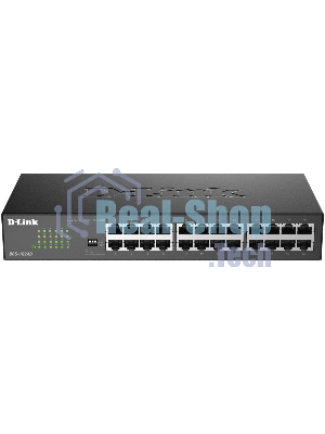 Неуправляемый коммутатор D-Link DGS-1024D/J1A с 24 портами 10/100/1000Base-T