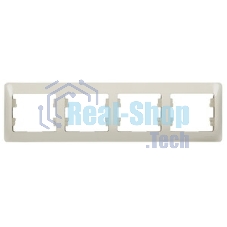 Рамка 4-м Glossa горизонт. беж. SchE GSL000204