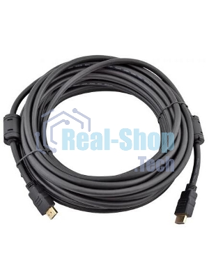 Кабель соединительный аудио-видео HDMI (m)/HDMI (m) 3м. феррит.кольца позолоченные контакты черный (NO NAME)