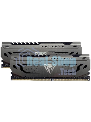 Оперативная память Patriot Viper Steel, DDR4, 8GB (2x4GB), 3200MHz, CL16, DIMM, с радиатором, черный