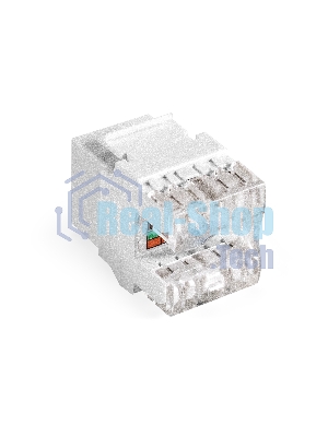 Модуль-вставка Keystone Jack RJ-45 ExeGate KJ-8P8C-U-C6-180SH-Dual (Кат.6, неэкранированная, 180 градусов, со шторками, IDC Krone/110)