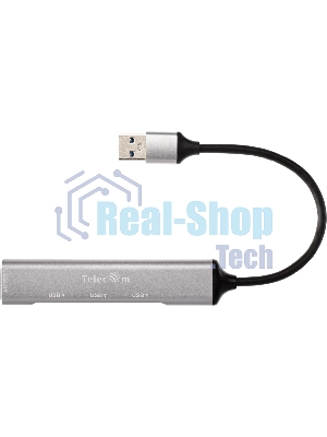 Переходник USB 3.0 -->USB3.0+3 USB2.0, Aluminum Shell, 0.2м Telecom TA308U
