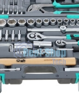 Набор инструментов Stels 141041/2'' 1/4'' CrV пластиковый кейс  76 предм.